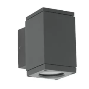 10881-1 square - 1xGU-10 Narrow Beam Outdoor wall Lights