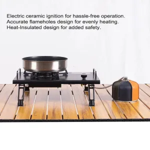 4000W High Power Embeddable Stoves Outdoor Folding Cartridge Stoves Camping Tabletop Furnace Portable Electronic Ignition Stoves