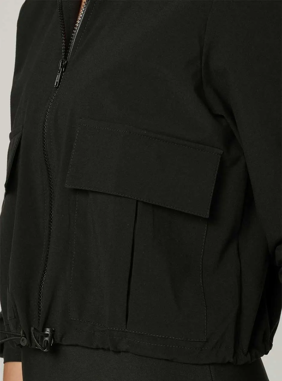 925 Fit Women's Short Coming Waterproof Jacket - Black