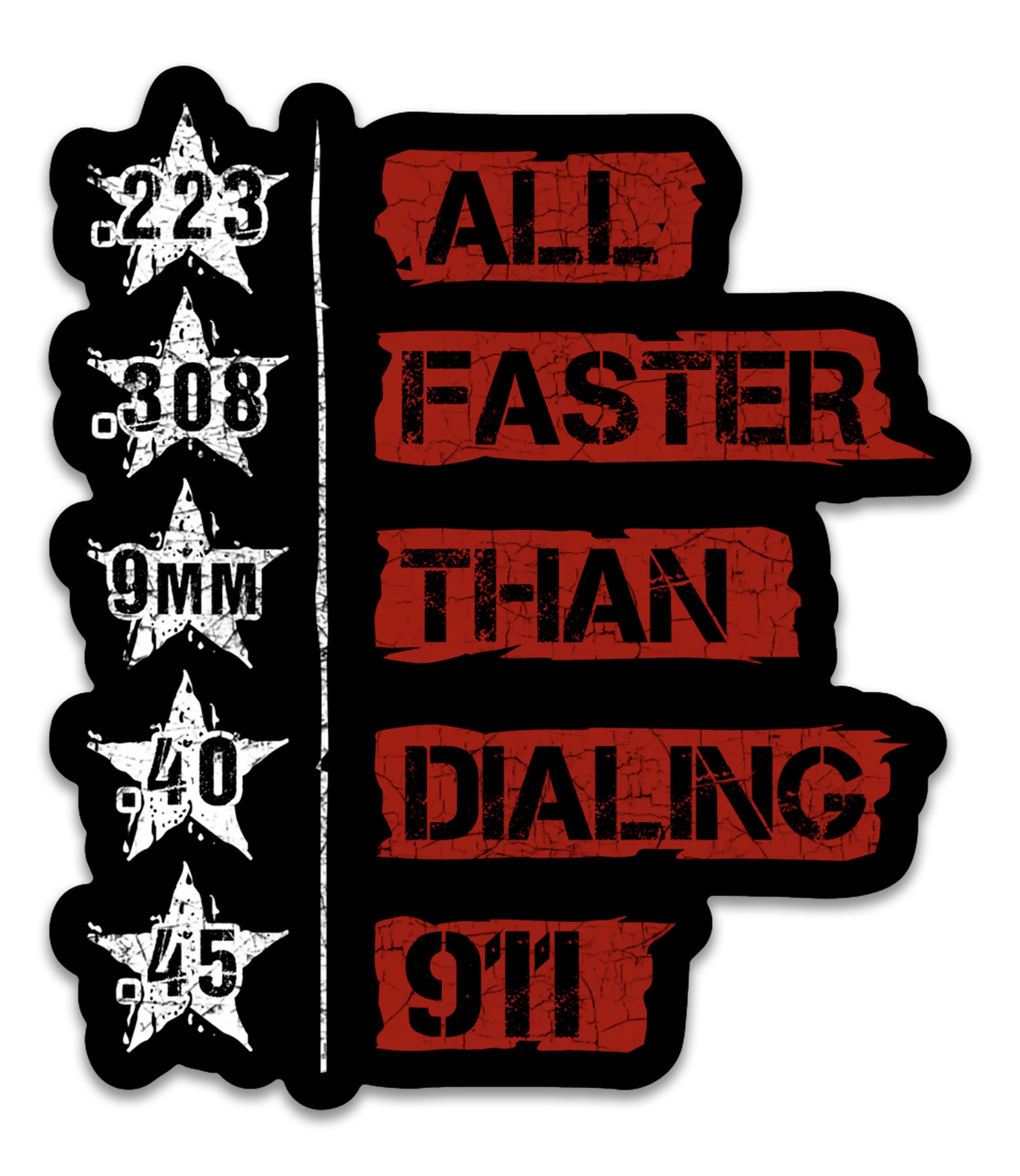 All Faster than 911 Decal