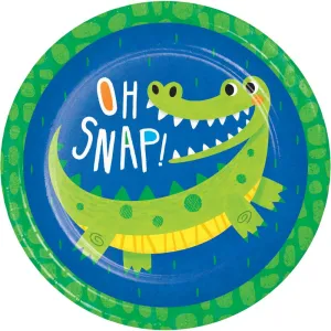 Alligator Party Dinner Plate (8/Pkg)