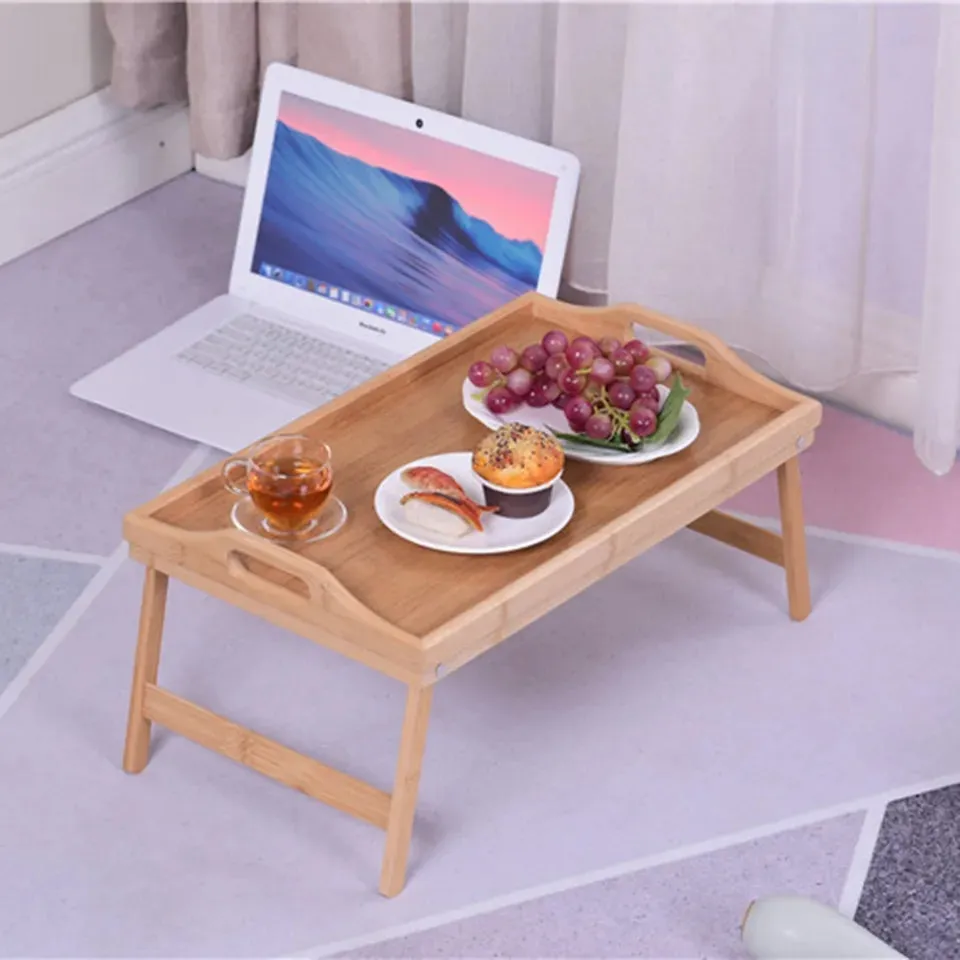 BAMBOO BED TABLE TRAY