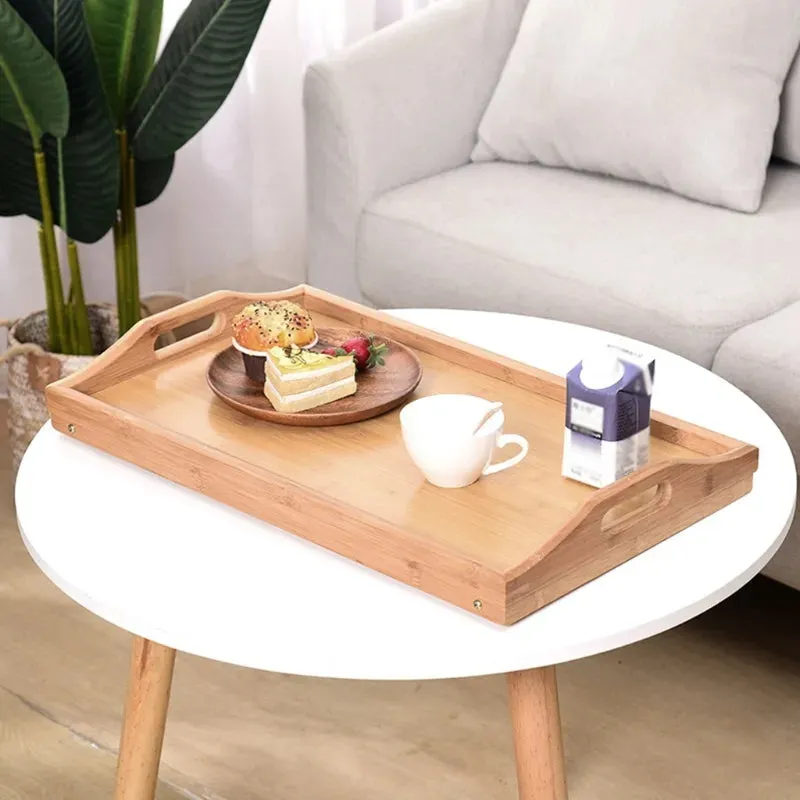 BAMBOO BED TABLE TRAY