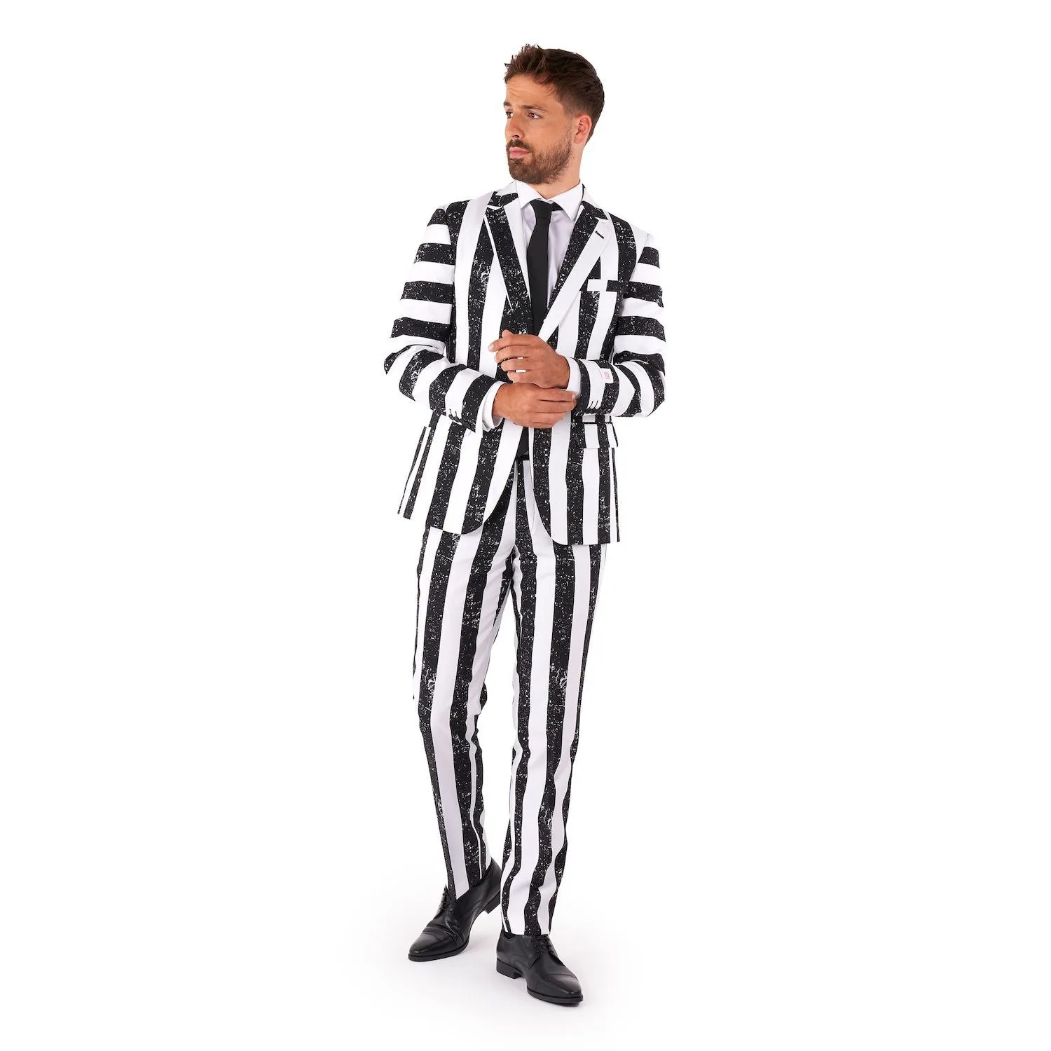 Beetlejuice OppoSuits Men's Slim Fit Suit and Tie Set