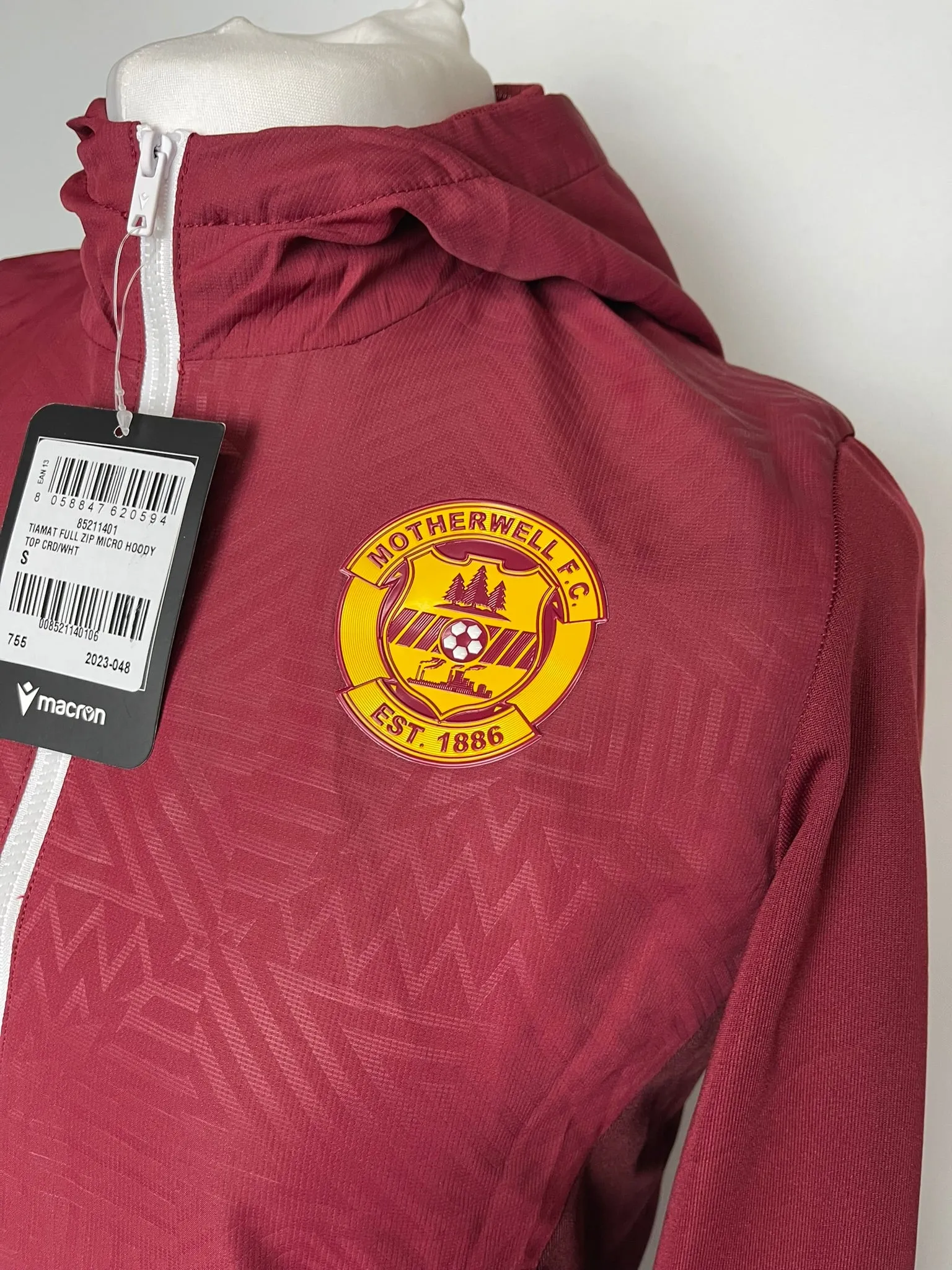 BNWT Motherwell FC Maroon Jacket Small