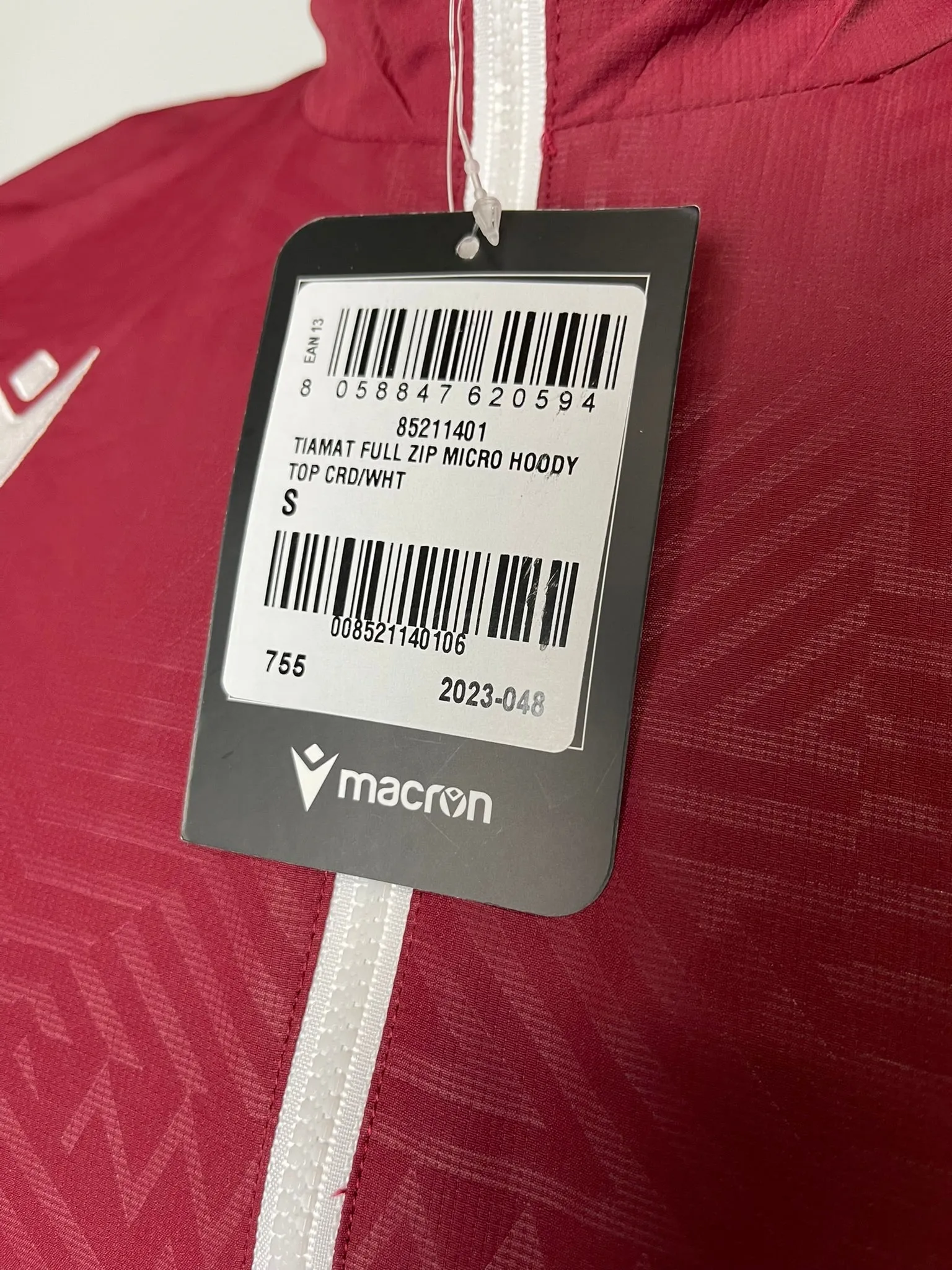 BNWT Motherwell FC Maroon Jacket Small