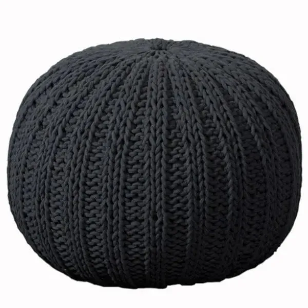 Celtic 08124CHA Charcoal Pouf