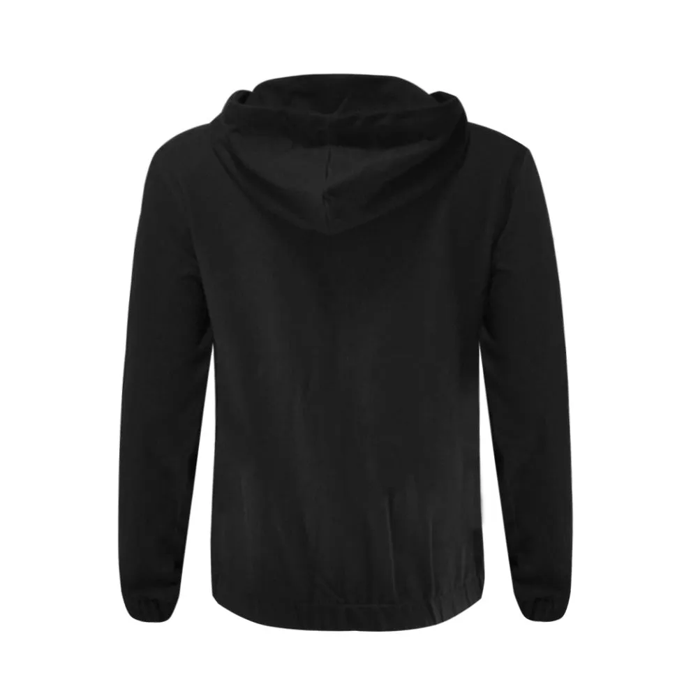 Classic Zip Black Hoodie