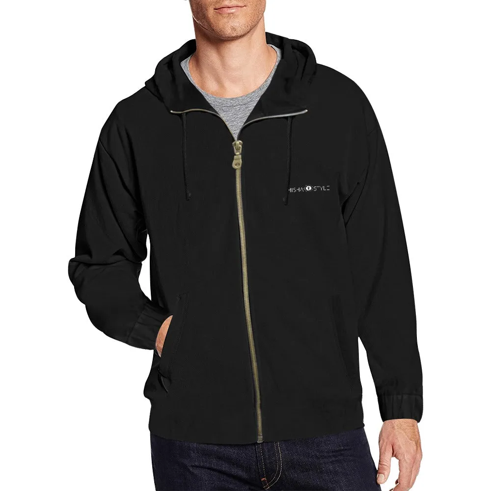 Classic Zip Black Hoodie