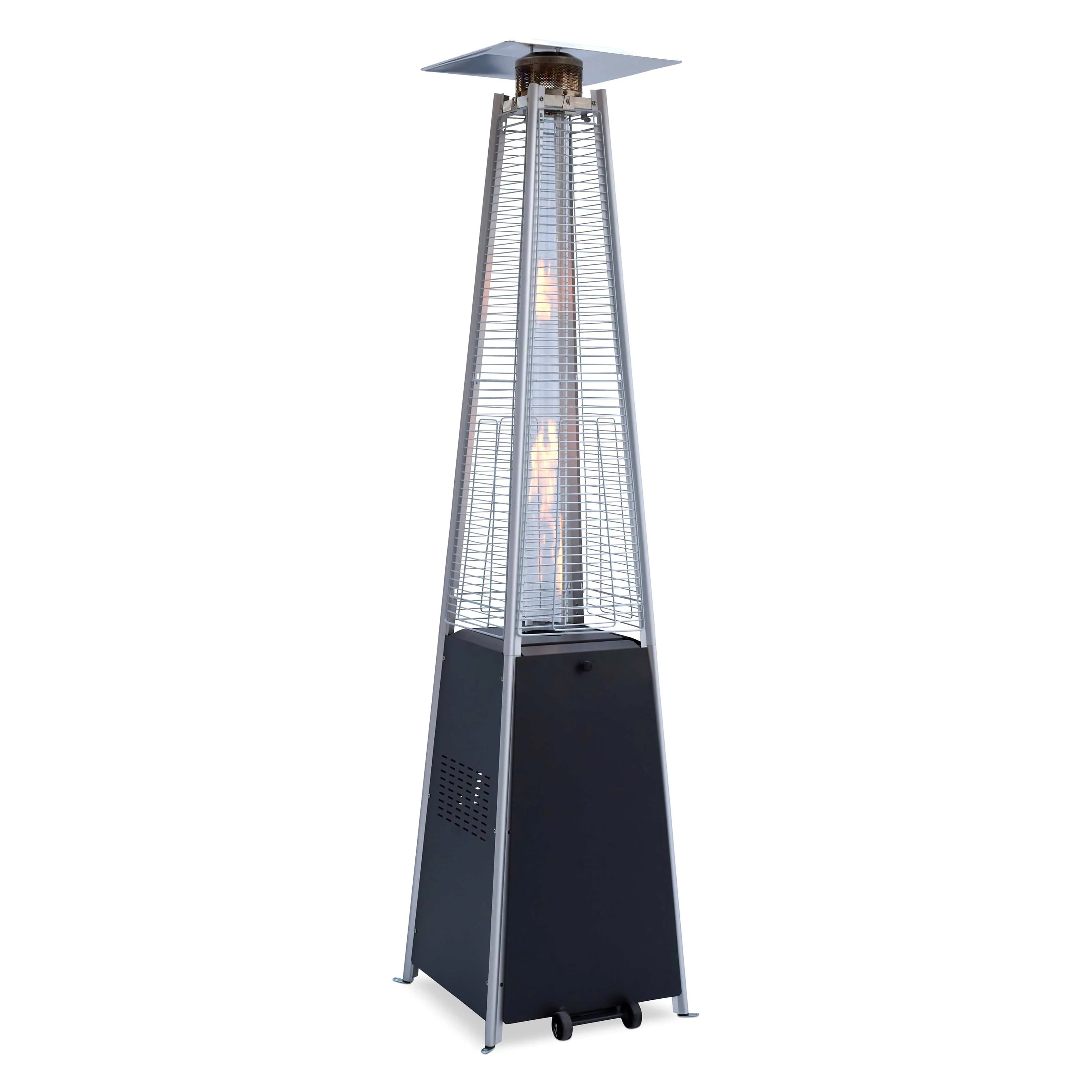 Commercial Glass Tube 40K BTU Patio Heater - Black