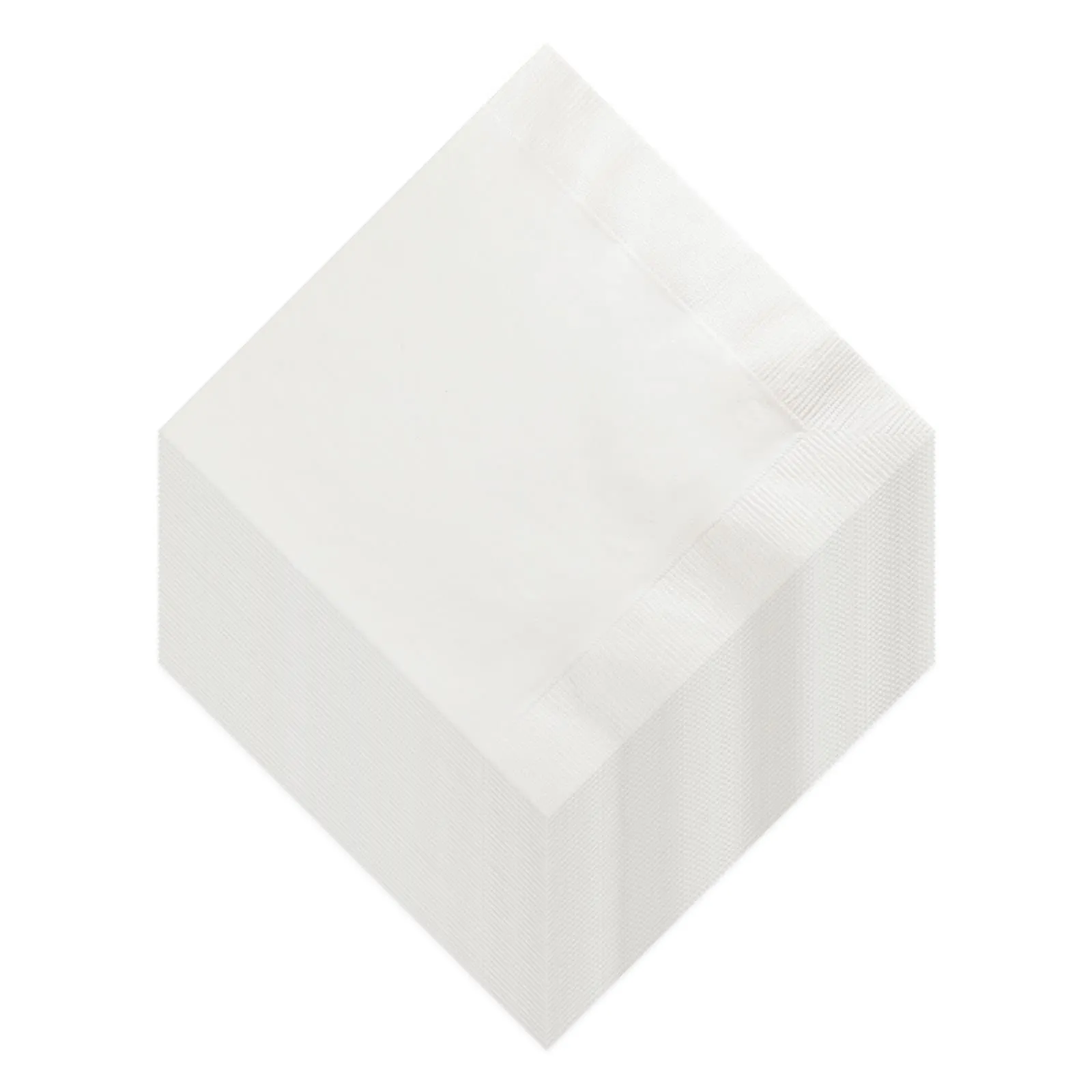 Disposable White Paper Dinner Napkins, 8 Inch Square (Pack of 40)