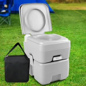 Durable 20L Portable Camping Toilet with Bag - Weisshorn