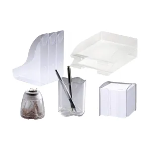 Durable Desk Set, Transparent