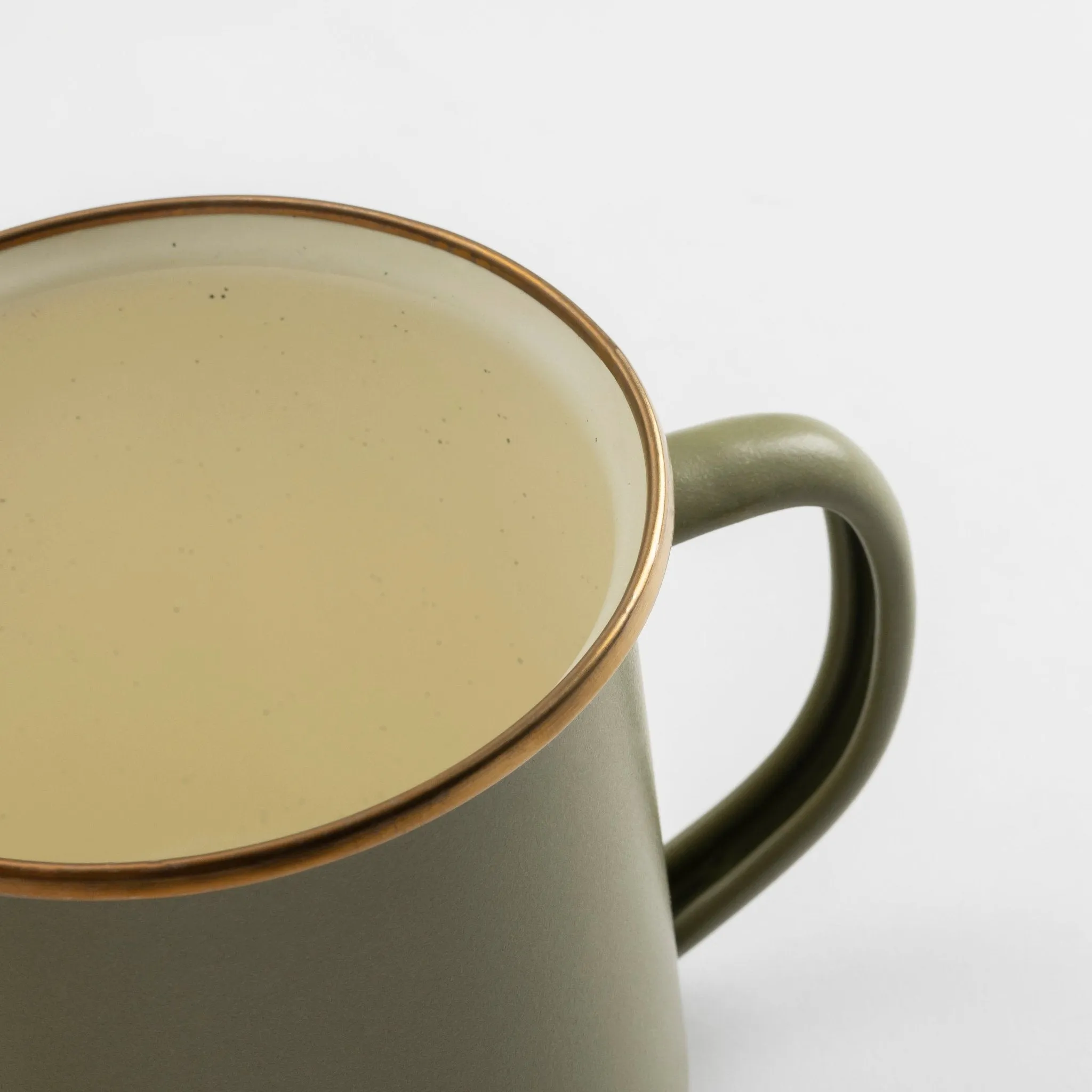 Enamel Mug Set Of Two - Olive