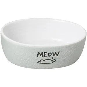 Ethical Pet Nantucket Meow Cat Dish Gray