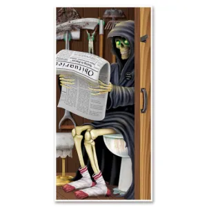 Grim Reaper Restroom Door Cover 76cm x 152cm Each