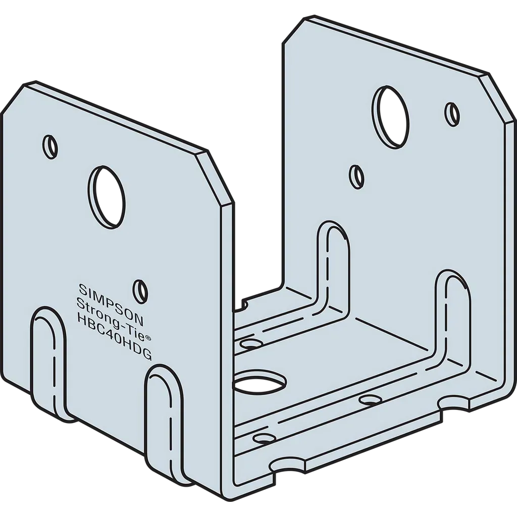 HBC Hot-Dip Galvanized Post Base for 4x Post