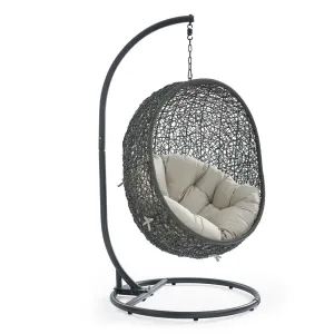 Hide Outdoor Patio Swing Chair With Stand