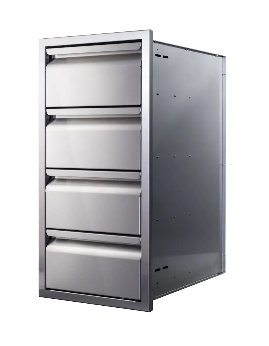 Memphis Grills 15" Quadruple Drawer With Soft Close