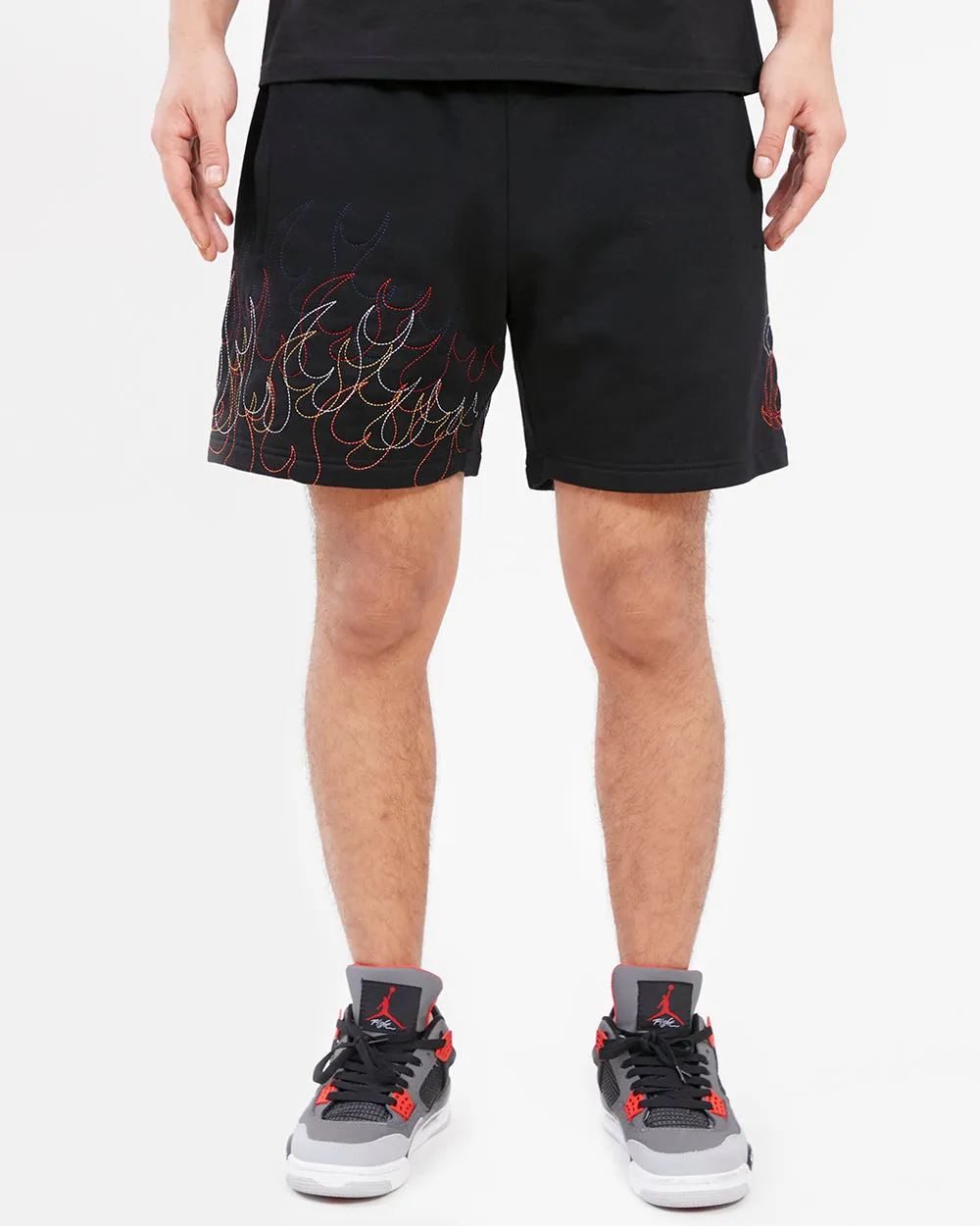 MIAMI HEAT COURT CULTURE FLAME FLC SHORT (BLACK)