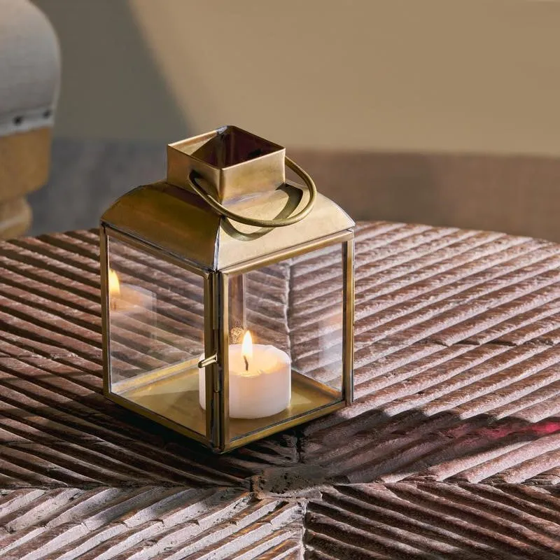 Mini Antique Brass Lantern