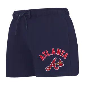 MLB ATLANTA BRAVES CLASSIC WOMEN'S FLC SHORT (MIDNIGHT NAVY)