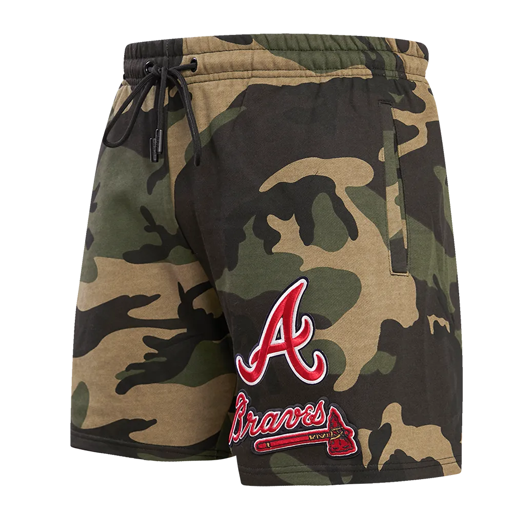 MLB ATLANTA BRAVES STACKED LOGO MEN'S SHORT CAMO (CAMO)