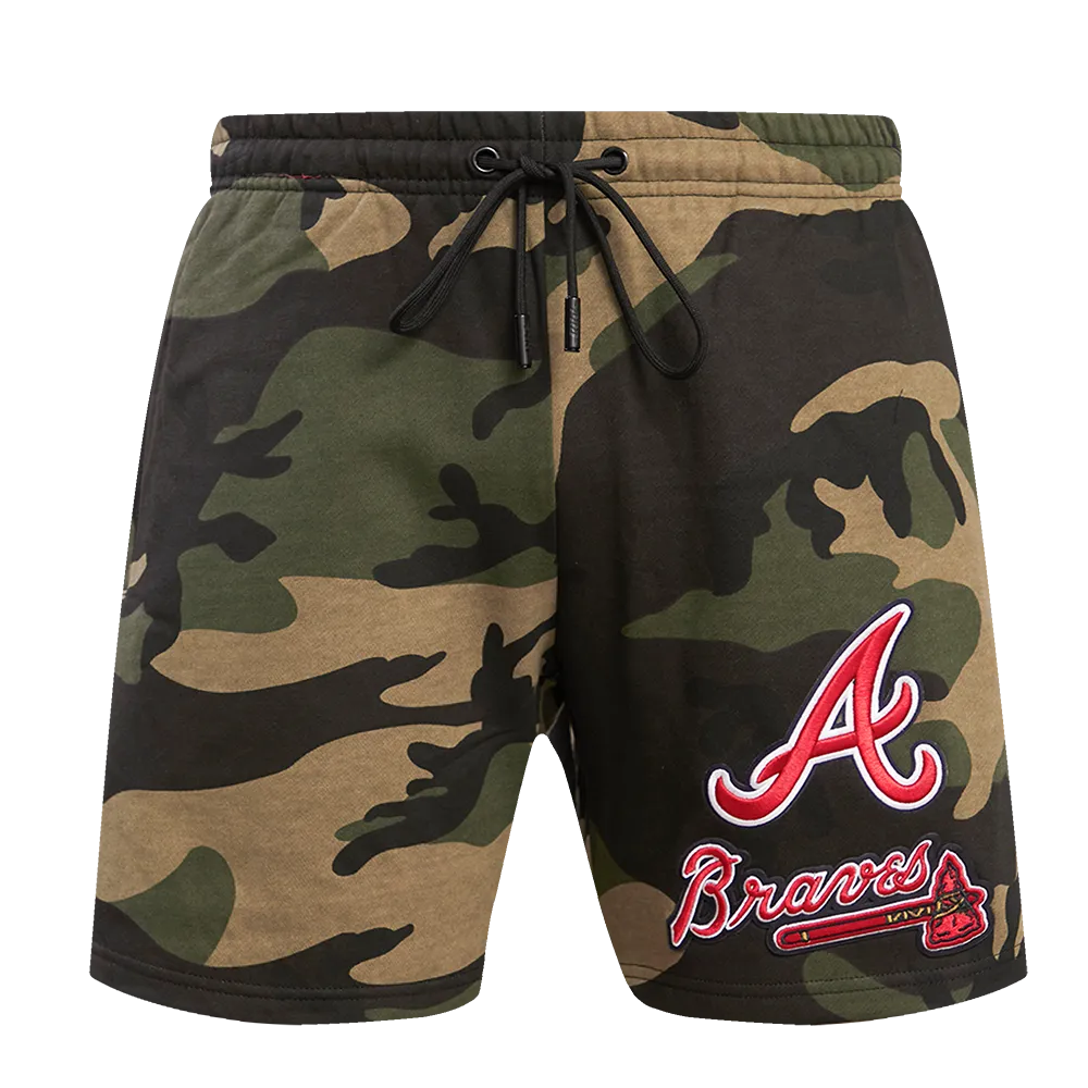 MLB ATLANTA BRAVES STACKED LOGO MEN'S SHORT CAMO (CAMO)