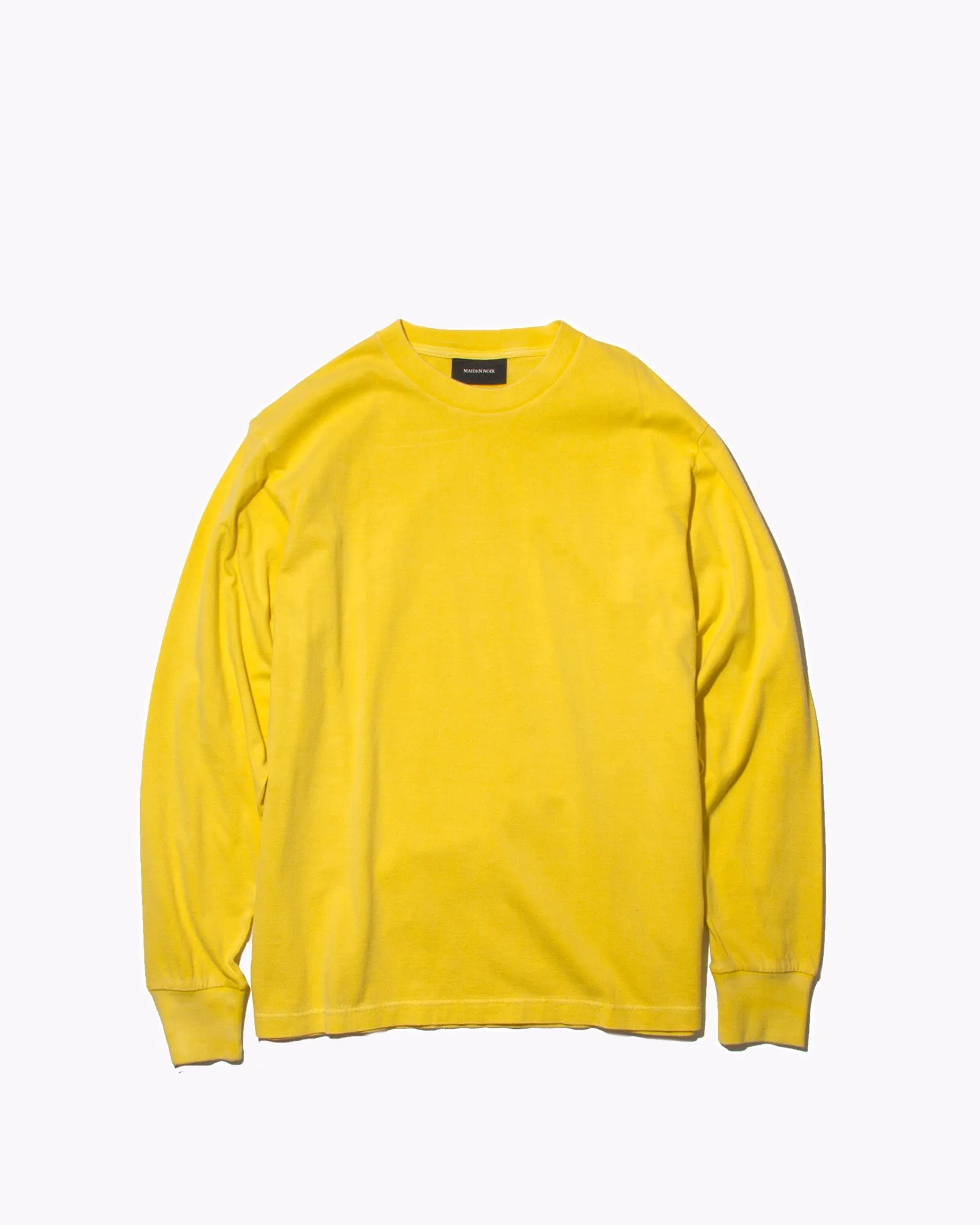 Natural Dyed Block L/S Jersey - Lemon