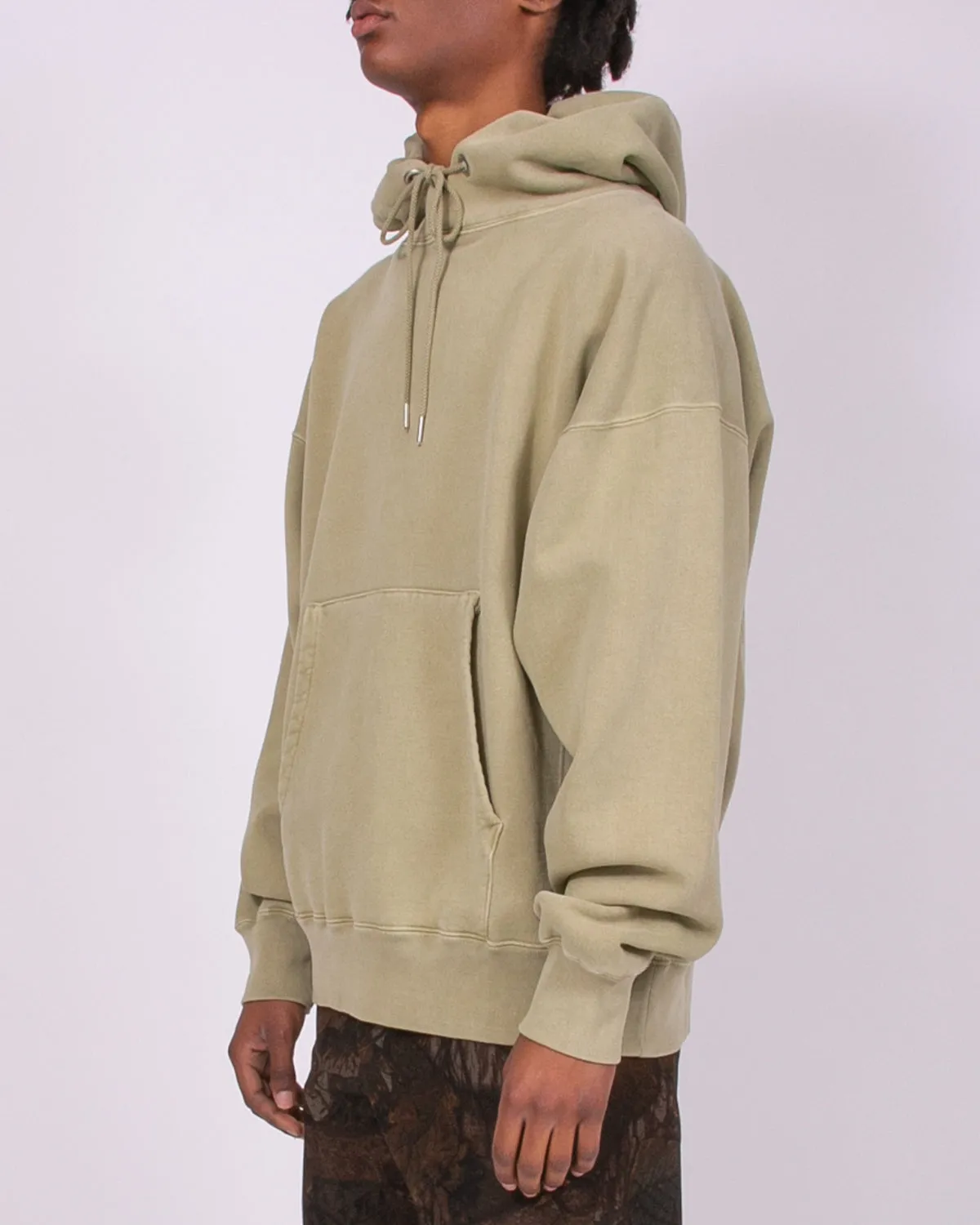 Natural Dyed Hoodie Fleece - Lichen