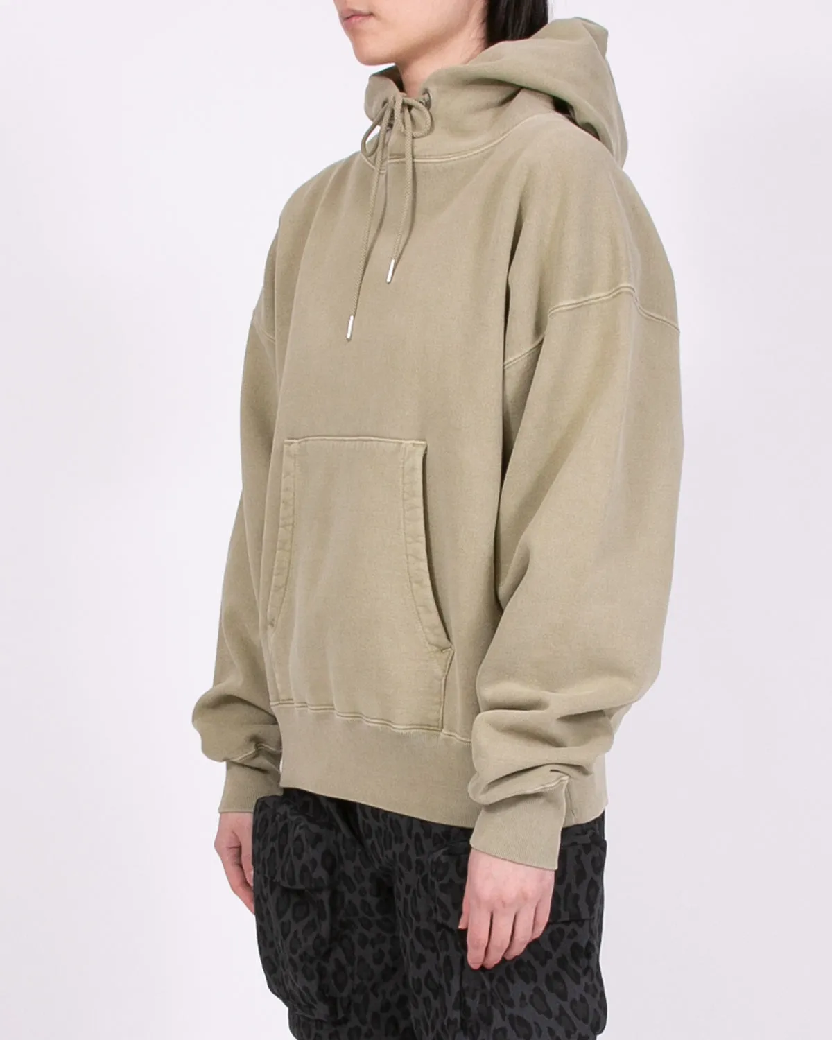 Natural Dyed Hoodie Fleece - Lichen