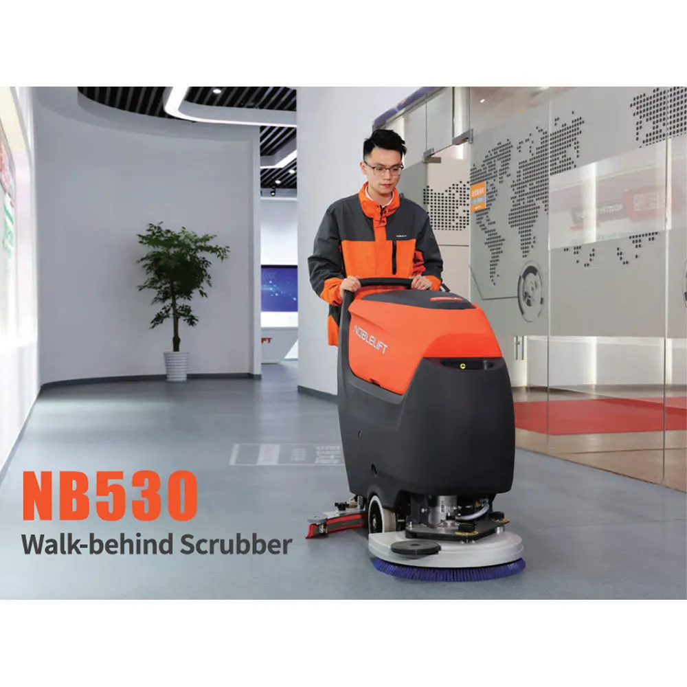 NB530 Electric Walk-Behind Scrubber - Versatile Cleaning