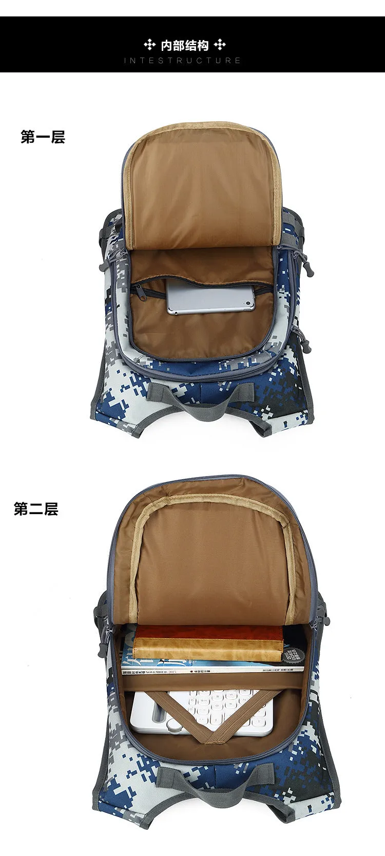 Outdoor Large Capacity Nylon Sport Outdoor Backpack