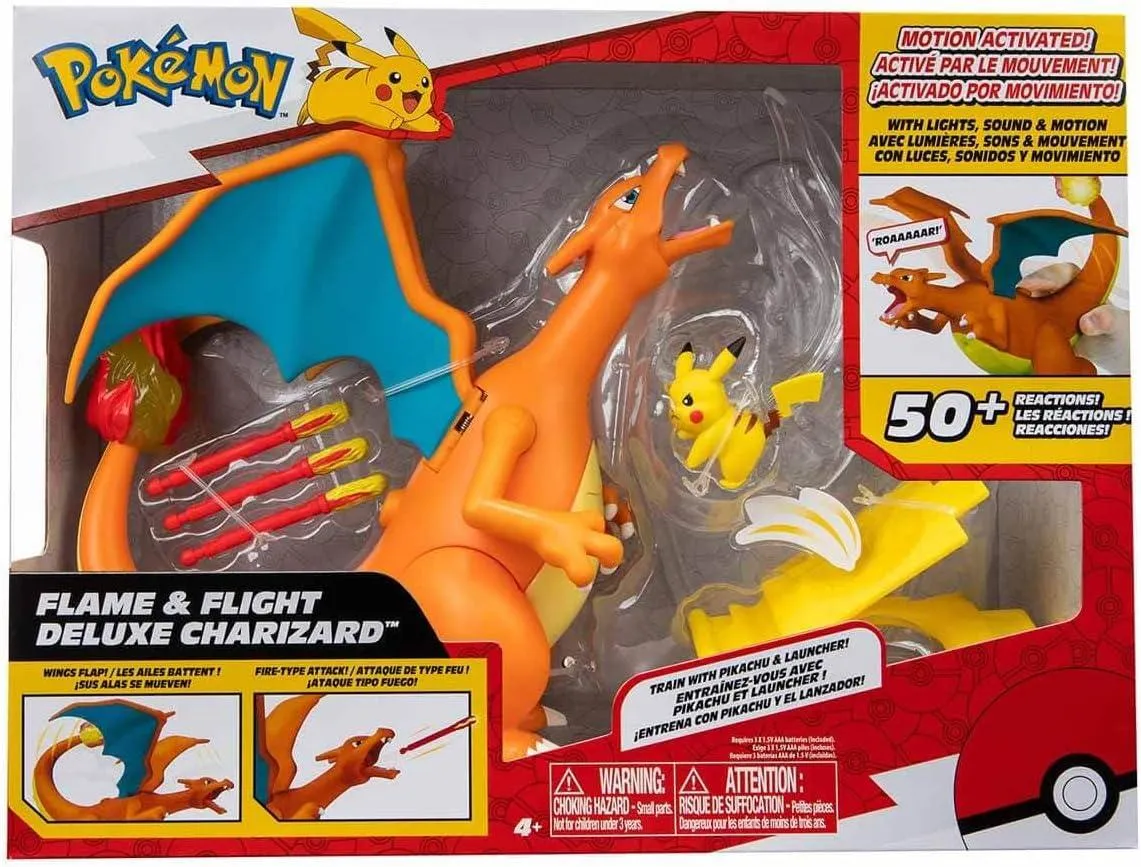 Pokemon Jazwares Pokemon Flame & Flight Deluxe Charizard Interactive Figure