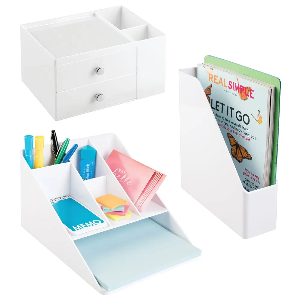 RPET Linus Desk Organizer White