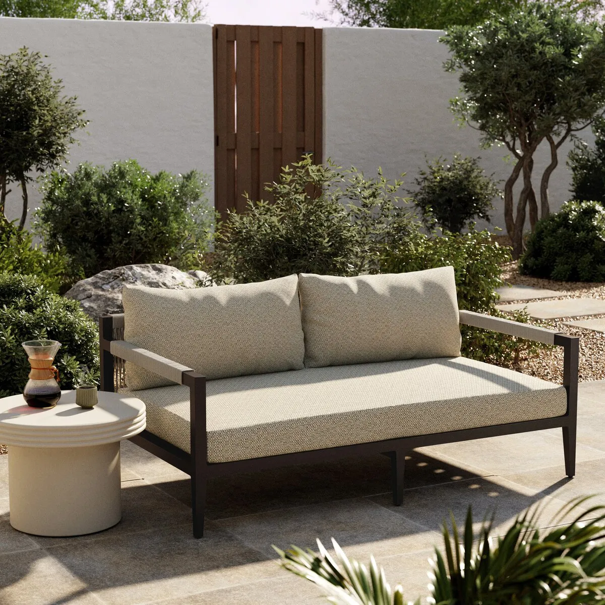 Sherwood Outdoor Sofa, Bronze