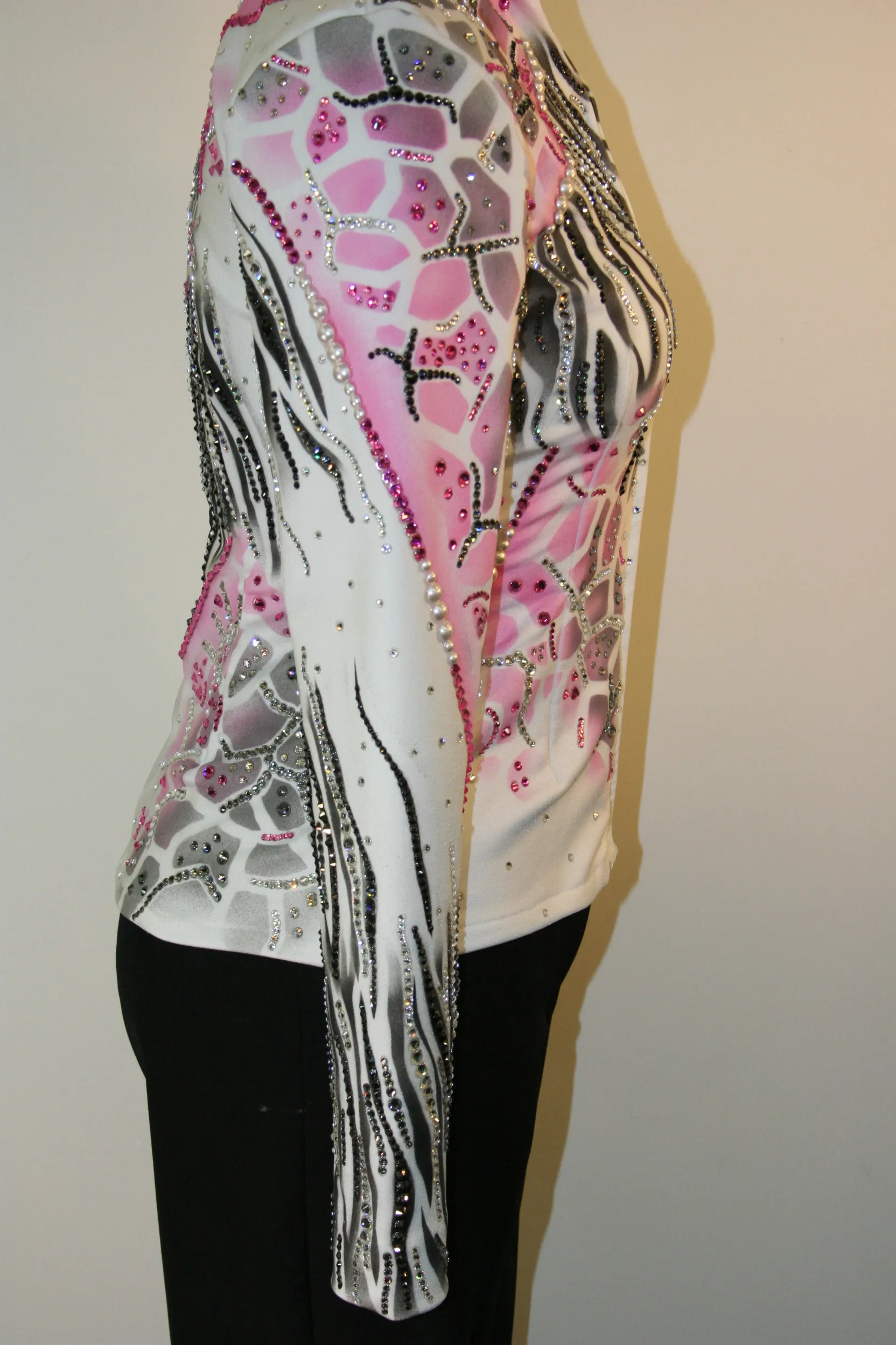 Showmanship Outfit, Ladies S, Black, White and Pink 5142AB