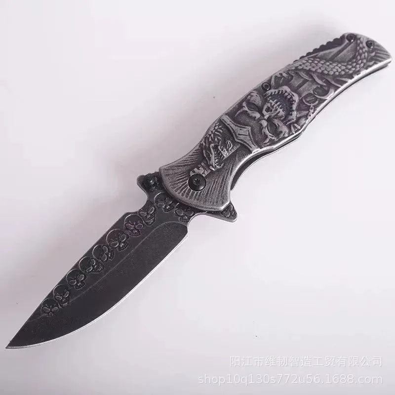 Tactical Nigh Skull Foldable Pocket Knife