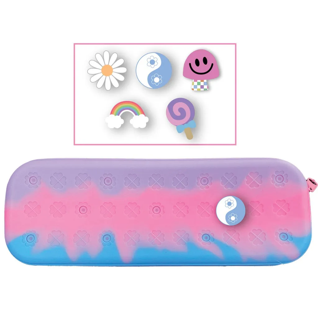 Tie Dye Charmed Jelly Pencil Case