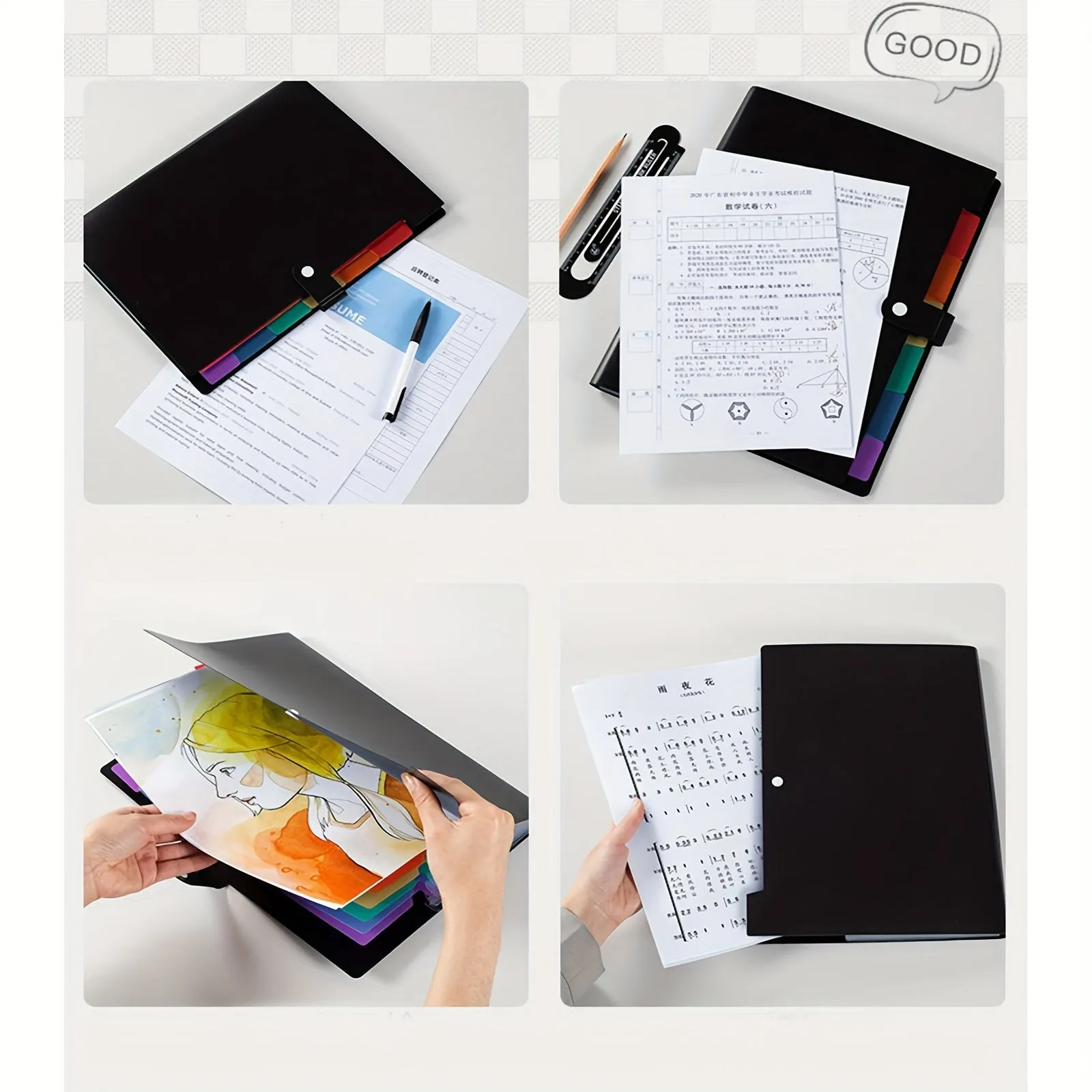 Versatile A4 Multifunctional Folder for School Office and Home