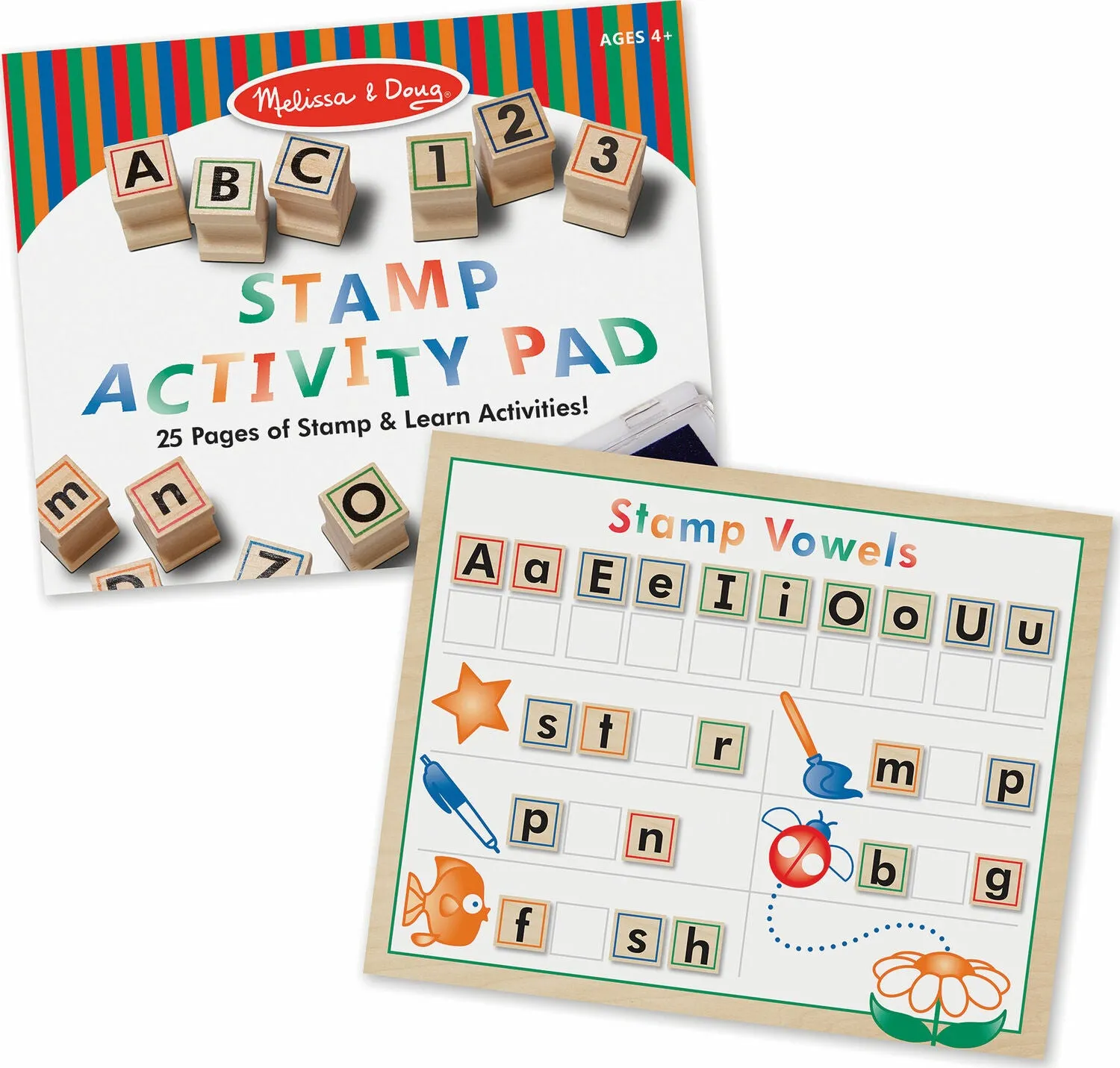 Wooden ABC Activity Stamp Set